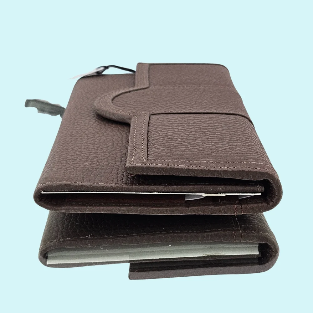 Corder London Wallet Brown Tan Leather Flap Over Wallet Minimalist Gift